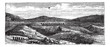 Catacombs or Ossuary,Thebes, Egypt vintage engraving