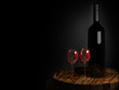 wine a on old barrel