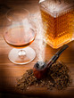 smoking pipe, tobacco and liquor smoking pipe, tobacco and liquor