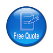 Boton brillante simbolo y texto Free Quote
