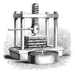 Cider Press vintage engraving