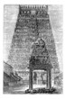 umbakonam or Coombaconum, in Tamil Nadu, India, vintage engravin