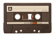 retro old audio cassette