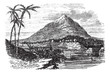Pico Basile in Bioko Island, Republic of Equatorial Guinea, vint