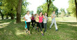 jogging in park jogging in park