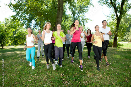 Photo: jogging group jogging group