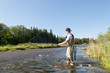 Angler am Fluß