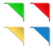 Colorful Vector Corner Ribbons