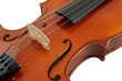 Violin isolated on white background