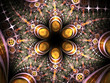 Colorful jewel like fractal flower Colorful jewel like fractal flower