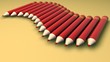 Colorful pencils _ crayon rouge