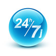 icône 24h/7j livraison / 24h/7j delivery icon