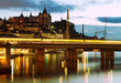 Night in the city of Stockholm. Night in the city of Stockholm.