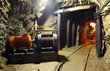 Historical gold, silver, copper mine with machine Historical gold, silver, copper mine with machine