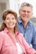 Portrait senior couple outdoors