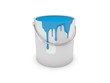 Farbeimer, Farbtopf cyan / paint pot
