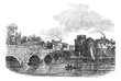 Thomond Bridge and King John's Castle, Limerick, Ireland vintage