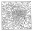 London and its environs vintage engraving