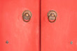 Red wooden door background