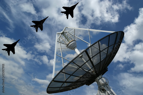 Photo: Modern Russian radar is designed and automatic tracking of targ Modern Russian radar is designed and automatic tracking of targ