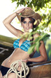 sexy woman with cowboy hat sexy woman with cowboy hat
