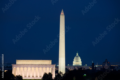 Photo: Washington DC night scene Washington DC night scene