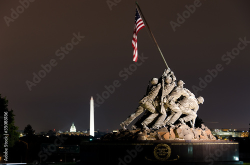 Photo: US Marine Corps Memorial in Washington DC USA US Marine Corps Memorial in Washington DC USA
