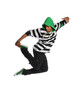 Hip Hop Dancer Jumping Hip Hop Dancer Jumping