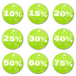 Photo : Sale tags (green)