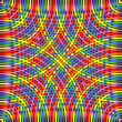 Knitted rainbow
