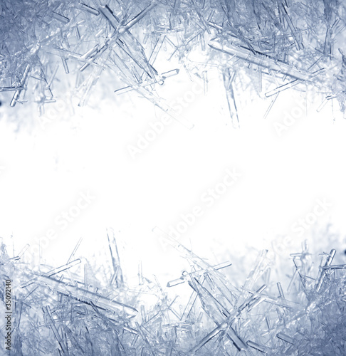 Foto: Closeup of ice crystals Closeup of ice crystals