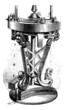 Machine reel, vintage engraving.