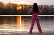 Woman Exercising in the Nature