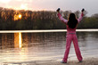 Woman Exercising in the Nature