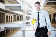 architect on construction site