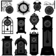Vector: Clock Time Antique Vintage Ancient Classic Old Traditional Retro Clock Time Antique Vintage Ancient Classic Old Traditional Retro