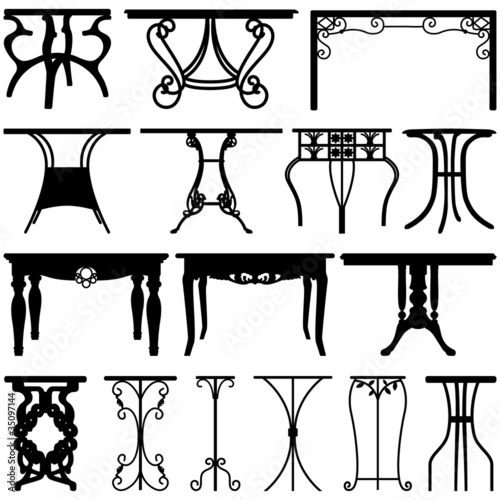 Vector: Table Desk Home Furniture Design Table Desk Home Furniture Design