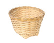 Bamboo basket on white background Bamboo basket on white background