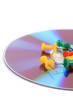 Push pin and DVD Push pin and DVD