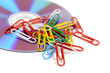 Paper clips and DVD Paper clips and DVD