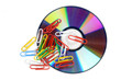 Paper clips and DVD Paper clips and DVD