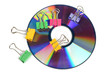 Paper clips and DVD Paper clips and DVD