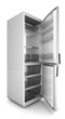 Picture a beautiful refrigerator on a white background