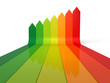 Energy saving concept 3d render