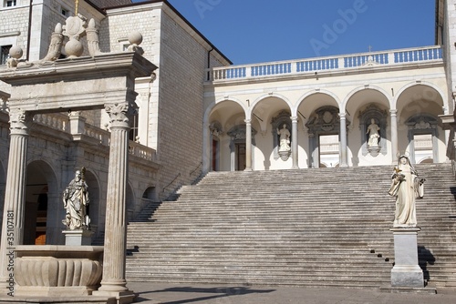Photo: monastery of Monte Cassino in Italy monastery of Monte Cassino in Italy