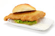 Backfisch im Brötchen