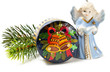 Small embossed box with angel and branch Small embossed box with angel and branch