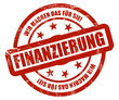 Sternen Stempel rot rt FINANZIERUNG