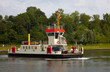 ferry on a canal in germany