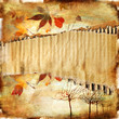 vintage autumn background with place for text vintage autumn background with place for text